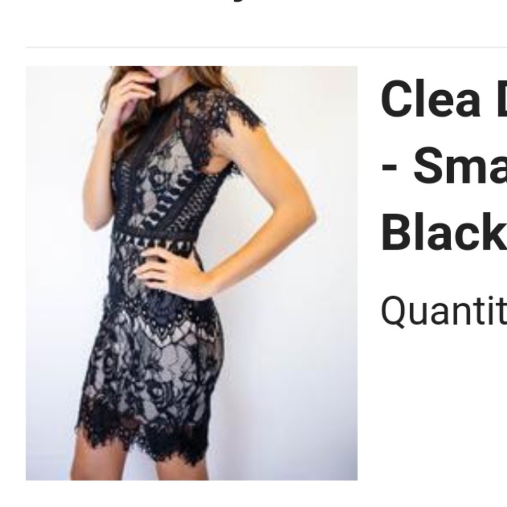 Vici black dress